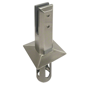 CRL Square Core Mount Friction Fit Spigot, 2205 Brushed Stainless Steel