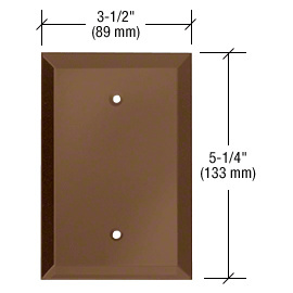 CRL Bronze Blank with Screw Holes Glass Mirror Plate