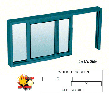 CRL Custom Powder Painted Horizontal Sliding Service Window XO or OX ...