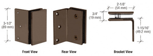 CRL Oil Rubbed Bronze Geneva Series Wall Mount Bracket