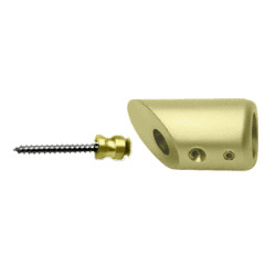 CRL Satin Brass Mitered Support Bar Bracket