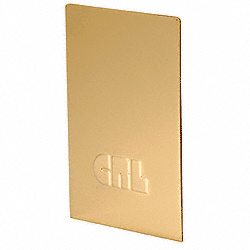 CRL Polished Brass End Cap for L68S Series Laminated Square Base Shoe