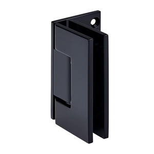 CRL All Black Geneva 044 Series Wall Mount Offset Back Plate Hinge