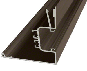 CRL-U.S. Aluminum Bronze Black Anodized 90º Corner, Female Mullion, Dual Thermally Improved - 24'-3"