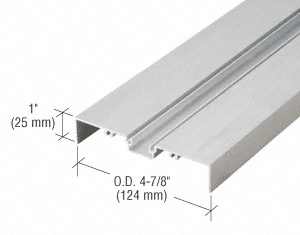 CRL 487 Clear Anodized OfficeFront™ Shallow Pocket Glazing Insert - 24'-2"