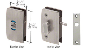 CRL Brushed Nickel 1/4 Standard AluminumJ Channel - 12 ft Long - Screen  Door Hardware 