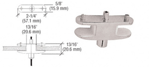 CRL Chrome Plated Fixed Double Shelf Bracket for Cable Display System