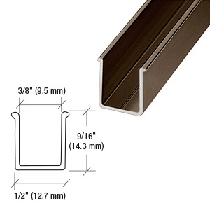 CRL Oil Rubbed Bronze 72" Snap-In Filler Insert for Shower Door Header