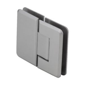 CRL Brushed Nickel Pinnacle 580 Series 5 Degree Glass-To-Glass Hinge