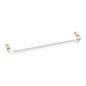 Satin Brass 22" Acrylic Single Mount Towel Bar