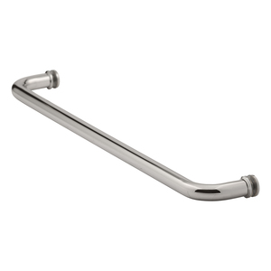 Polished Nickel 20" Single Mount Tubular Towel Bar with Washers