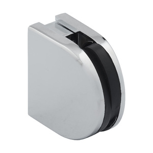 Polished Chrome Z-Series Wall Mount Glass Clip