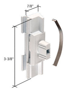 CRL White Diecast Sliding Window Latch and Pull for Superior Windows
