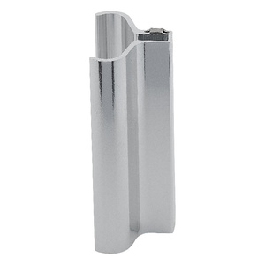 Brite Anodized Slip-On Handle for 3/16" or 1/4" Frameless Pivot Door