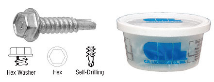 Hilti® 12-14 x 1" Self-Drilling Hex Washer Head #3 Screws