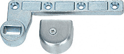 CRL Satin Chrome 3/4" Offset Right Hand (LHR) Bottom Arm for use with Floor Closers
