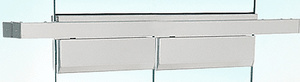 CRL Satin Anodized Double Floating Header for Overhead Concealed Door Closers - for 72" Wide Opening