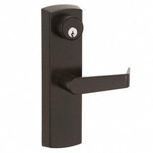 CRL Escutcheon Lever Trim Entrance Non-Handed Dark Bronze Finish Keyed Randomly