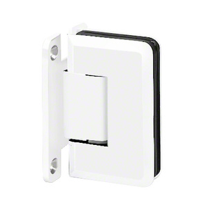 Gloss White Wall Mount with "H" Back Plate Adjustable Premier Series Hinge