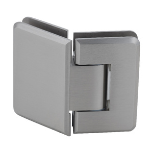 CRL Brushed Nickel Pinnacle 345 Series Adjustable 135 Degree Glass-to-Glass Hinge