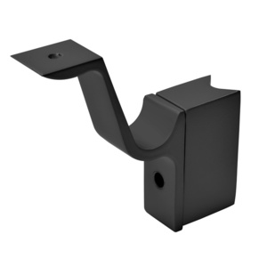 CRL Matte Black 1100 Series Aluminum Inside 90 Degree Hand Rail Bracket