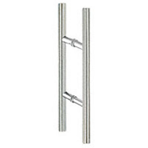 Satin Chrome (H) Style Back To Back Handle 12" CTC/24" Overall
