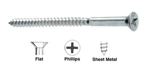 CRL 14 x 4-1/2" Flat Head Phillips Wood Framing Screws