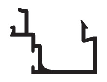 CRL-U.S. Aluminum Durafront, Door Stop, Snap-In With Wide Stile, Custom Paint, 21'-2"