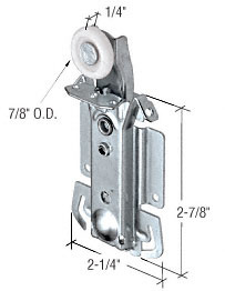 CRL 7/8" Nylon Wardrobe Door Roller