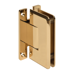 CRL French Gold Cologne 337 Series Adjustable Wall Mount 'H' Back Plate Hinge