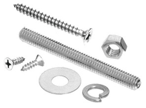CRL Polished Stainless Replacement Screw Packs for Bar Mount Foot Railing Brackets