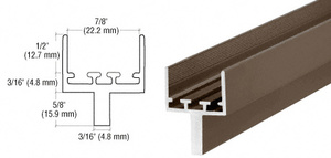 CRL Bronze Anodized 7/8" Insulating Glass Center Set Patio Door Adaptor