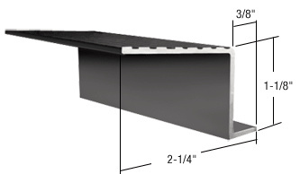 CRL Black 74" Retractable Screen Door Out Sill adaptor