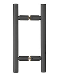 CRL Matte Black 6" Ladder Style Back-to-Back Pull Handle
