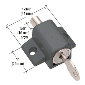 CRL Black Keyed Patio Door Lock