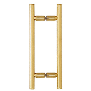 CRL Unlacquered Brass 8" Ladder Style Back-to-Back Pull Handles