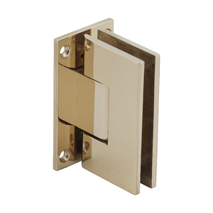 CRL Polished Brass Vienna 037 Series Wall Mount Full Back Plate Hinge