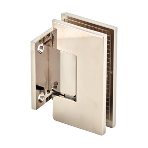 Polished Nickel Wall Mount with Short Back Plate Maxum Series Hinge