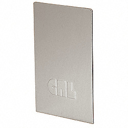 CRL Brushed Stainless End Cap for L68S Series Laminated Square Base Shoe