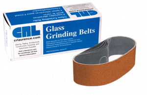 CRL 3" x 21" Cork Polishing Belts for Portable Sanders - 5/Bx