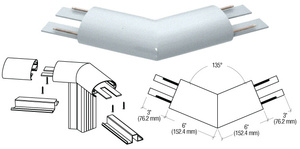 CRL Mill 350X Series Top Cap 135º Corner