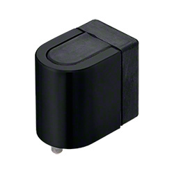 CRL Matte Black Auxiliary Wall/Floor Mount Door Stop