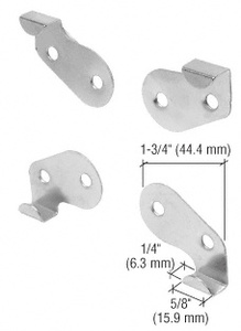 CRL Nickel Plated Goss Mirror Mounting Clip Set