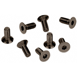  CRL Oil Rubbed Bronze 6 mm x 12 mm Cover Plate Flat Allen Head Screws