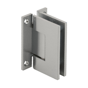 CRL Brushed Nickel Vienna 037 Series Wall Mount 'H' Back Plate Hinge