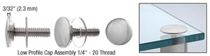 CRL Polished Stainless Low Profile Cap Assembly for 3/4" Standoff Bases