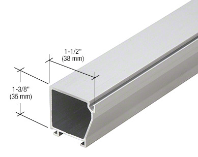 CRL-U.S. Aluminum Horizontal and Sill Glass Stop, Clear Anodized Class ...