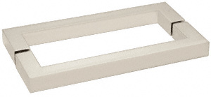 CRL Satin Nickel "SQ" Style 18" Back-to-Back Towel Bar