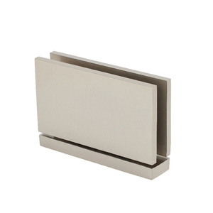 CRL Brushed Nickel Cardiff Series Top or Bottom Mount Hinge