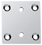 CRL Chrome Geneva Series 074/574 Wall Mount Short Back Plate